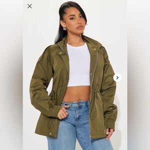 Fashion Nova Karina Hooded Coat NWT Size M